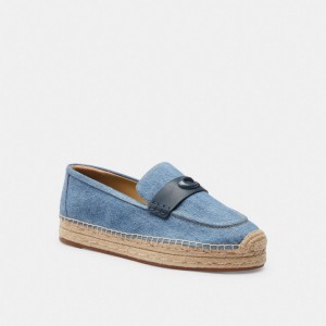 Coach Camilla Espadrille Indigo Denim | COH865786