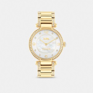Coach Cary Watch, 34 Mm Gold | COH866277
