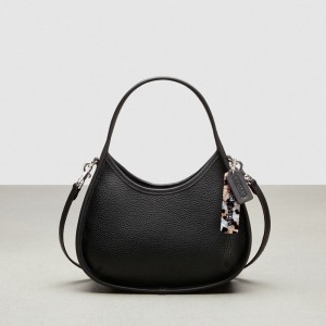 Coach Ergo Bag With Crossbody Strap In Pebbled Coachtopia Leather Black | COH865369