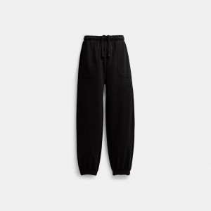 Coach Essential Solid Joggers Black | COH866941
