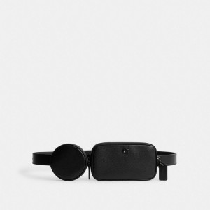 Coach Multi Pouch Belt Bag Black | COH866681