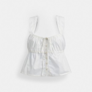 Coach Solid Top In Organic Cotton White | COH866017