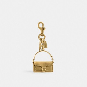 Coach Tabby Bag Charm Brass/Brass | COH866438